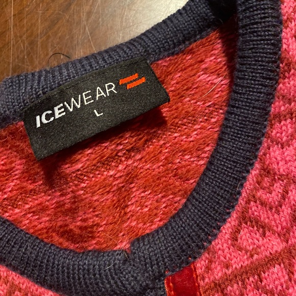 Kenmar Red and Blue Women's Cardigan Sweater - Picture 8 of 8